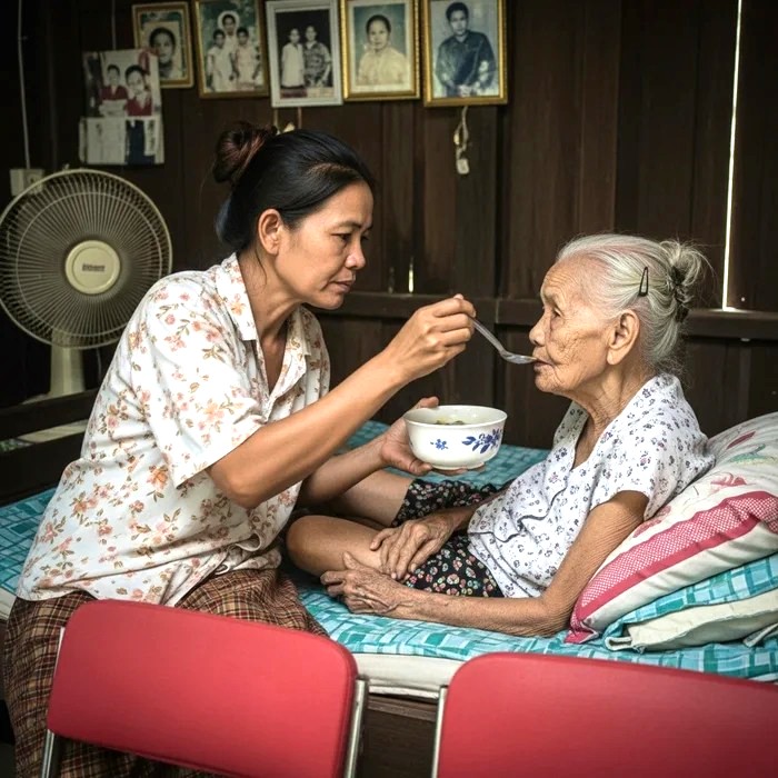 Con dâu cần mẫn chăm sóc mẹ chồng nhưng sức khỏe bà ngày một x;ấ;u đi, tôi lén đặt camera thì phát hiện bí mật độ;ng tr;ời