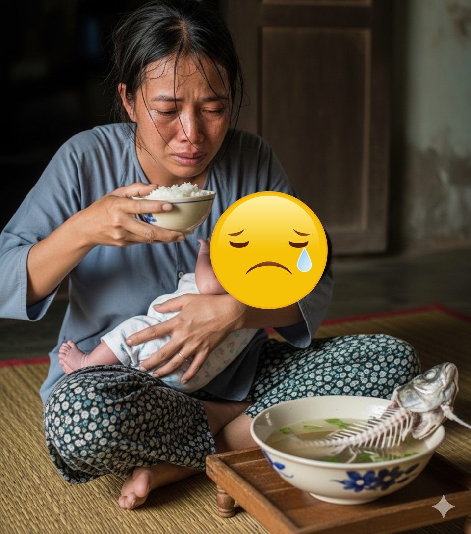 Vợ tôi – Huệ, mới si;nh được nửa tháng nhưng người gầy r:ộc đi, h:ốc há:c như một cái xá:c không hồn