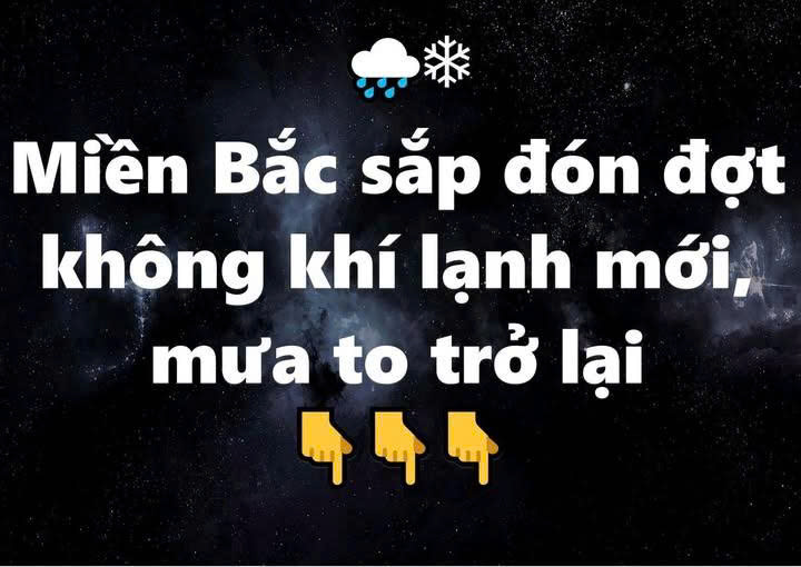 Miền Bắc sắp đón đợt không khí lạnh mới, mưa to trở lại