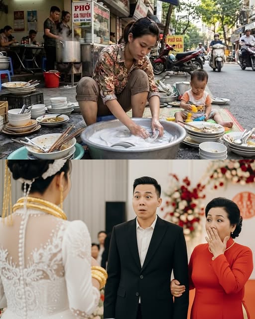 40t ế vợ đành cưới luôn cô g::ái rửa bát thuê đã có con riê::ng, ngày rước dâu thì ki::nh ho::àng