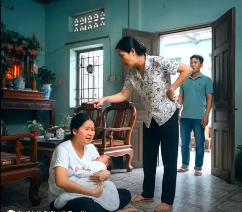 Mẹ đến chăm vợ tôi ở cữ, một lần quên mang điện thoại nên quay về lấy, tôi choáng với cảnh trong nhà