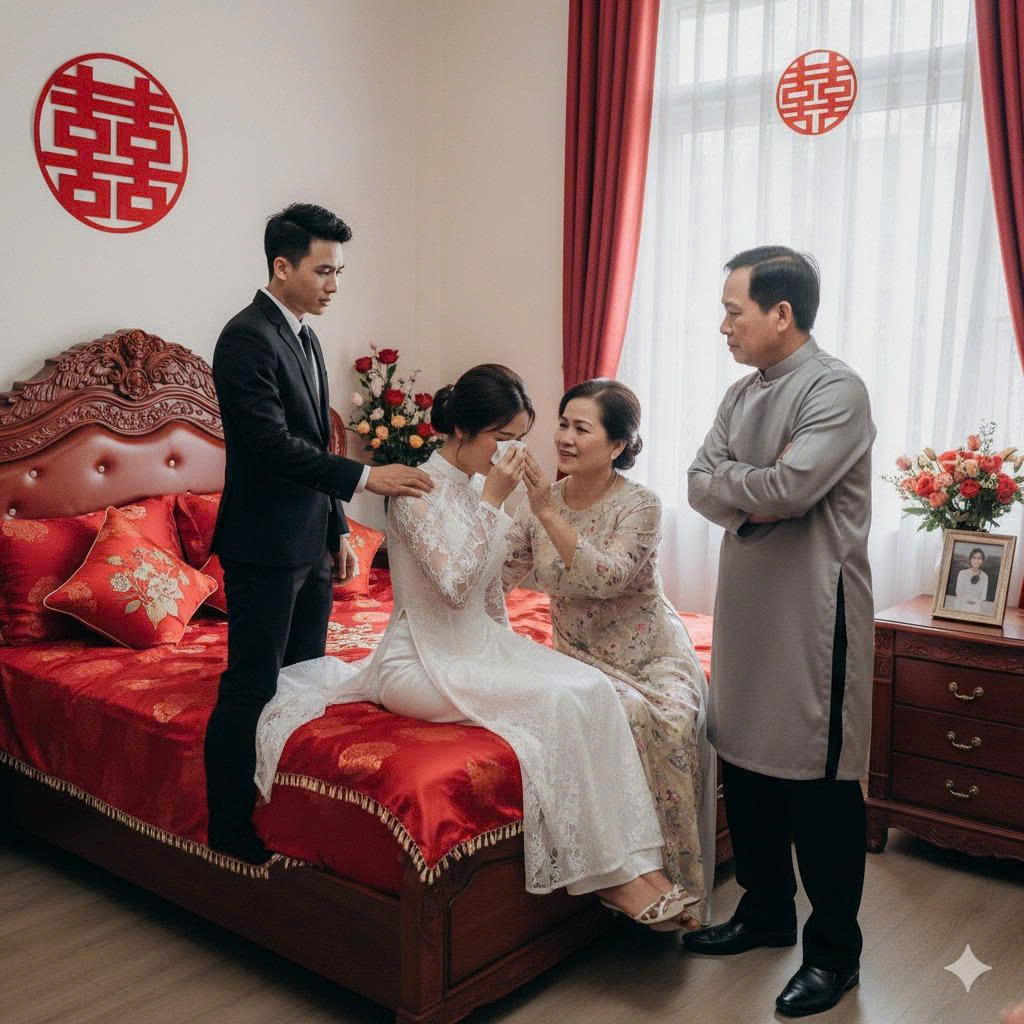 Đêm T â/n H ô ;n Chồng phát hiện ra người Vợ của mình không còn tro;ng trắ;ng như cô đã nói, anh ta nổi điên gọi bố mẹ vợ sang 3 mặt 1 lời