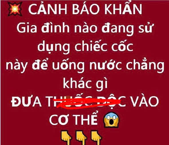 Nếu bạn còn sử dụng chiếc cốc này để uống nước đồng nghĩa với việc …