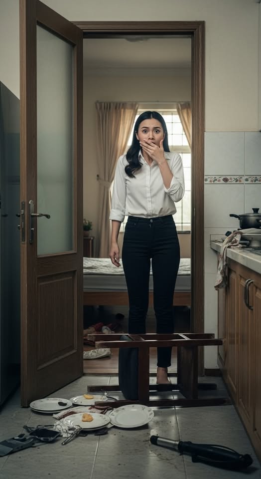 Đi làm quên tắt bếp gas, tôi vội vàng quay xe giữa đường về nhà thì sữ;ng người trước cảnh tượng trong nhà