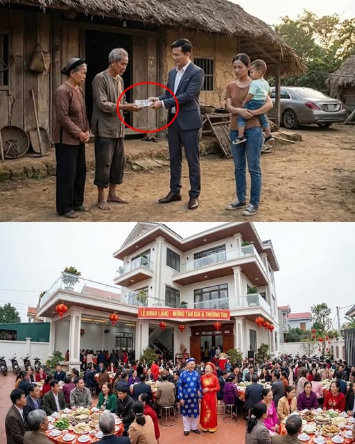 B:ố th;;:í 500k cho bố vợ tiêu Tết, chàng rể tí.m mặt khi thấy 100 mâm cỗ khao làng và cơ ngơi thật sự của nhà vợ.