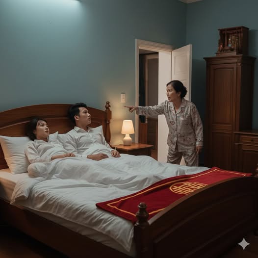 Đêm ᴛ-â.ɴ ʜô;;ɴ vừa tắt đèn, tôi còn chưa kịp ᴛʜở sᴀᴜ ᴄơɴ ᴍệᴛ ʀã ʀờɪ thì mẹ chồng đã x;;ôɴɢ ᴠ àᴏ phòng, lật chăn và ɢàᴏ ʟêɴ