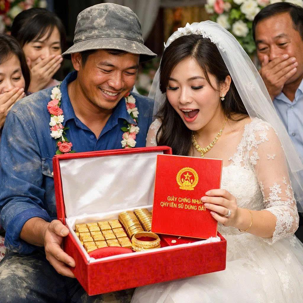 Chú rể làm phụ hồ đến rước cô dâu Thạc sĩ 30t đúng ngày mùng 2 Tết, cô gái đành nhắm mắt đưa chân vì bố chẳng số//ng được mấy ngày nữa.